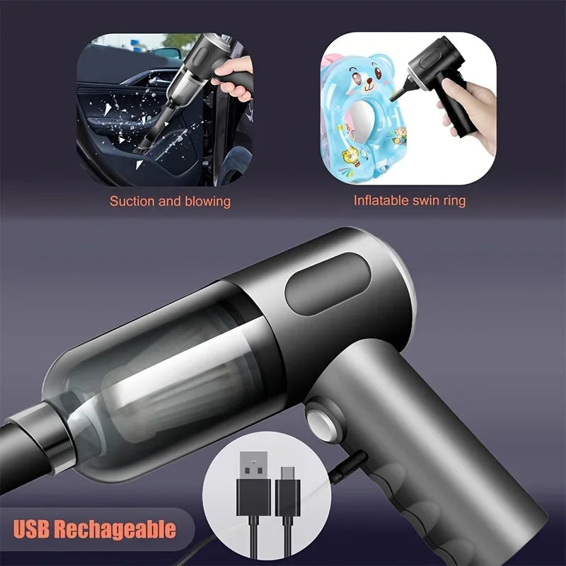 690000Pa Wireless Car Vacuum 2 Hours Quick Charge Wet Dry Dual-use Cleaner