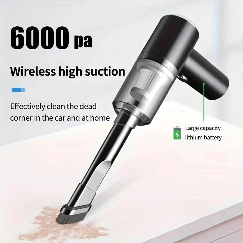 690000Pa Wireless Car Vacuum 2 Hours Quick Charge Wet Dry Dual-use Cleaner