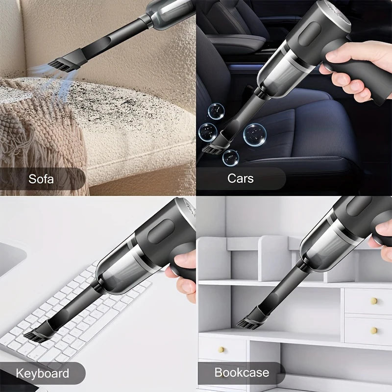 690000Pa Wireless Car Vacuum 2 Hours Quick Charge Wet Dry Dual-use Cleaner
