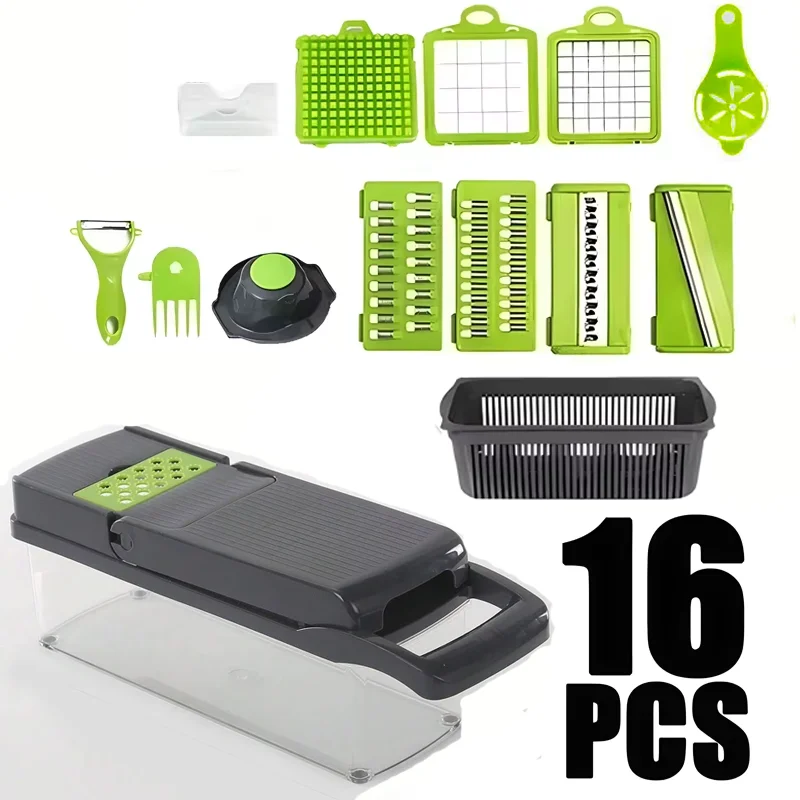 Multifunctional Portable Kitchen Chopper Vegetable Shredder Slicer