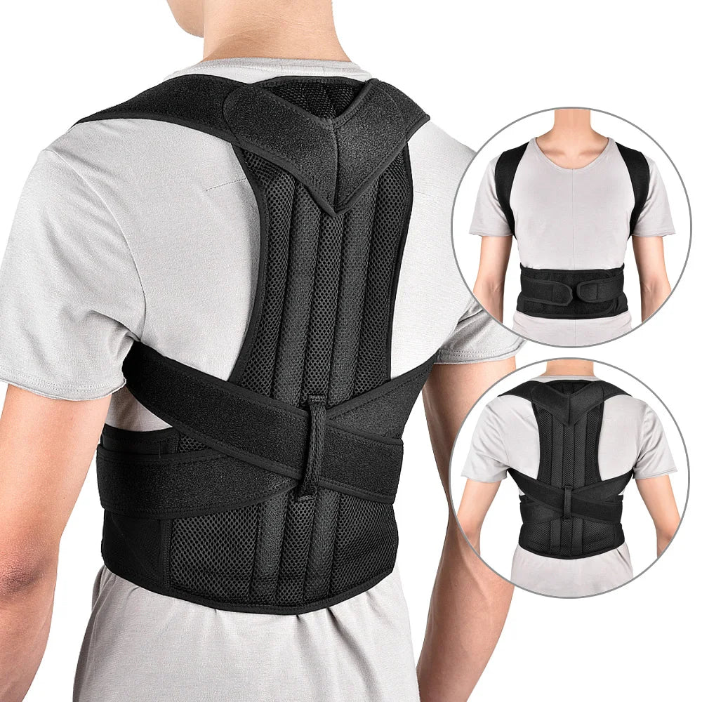 Adjustable Back Shoulder Posture Corrector Belt Clavicle Spine Support Reshape Your Body Upper