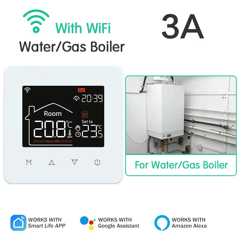 Tuya WiFi Smart Thermostat | Alexa & Google Home | Water, Floor Heating & Gas Boiler Control
