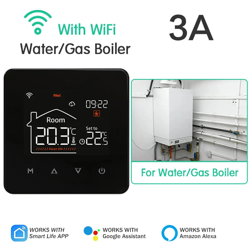 Tuya WiFi Smart Thermostat | Alexa & Google Home | Water, Floor Heating & Gas Boiler Control