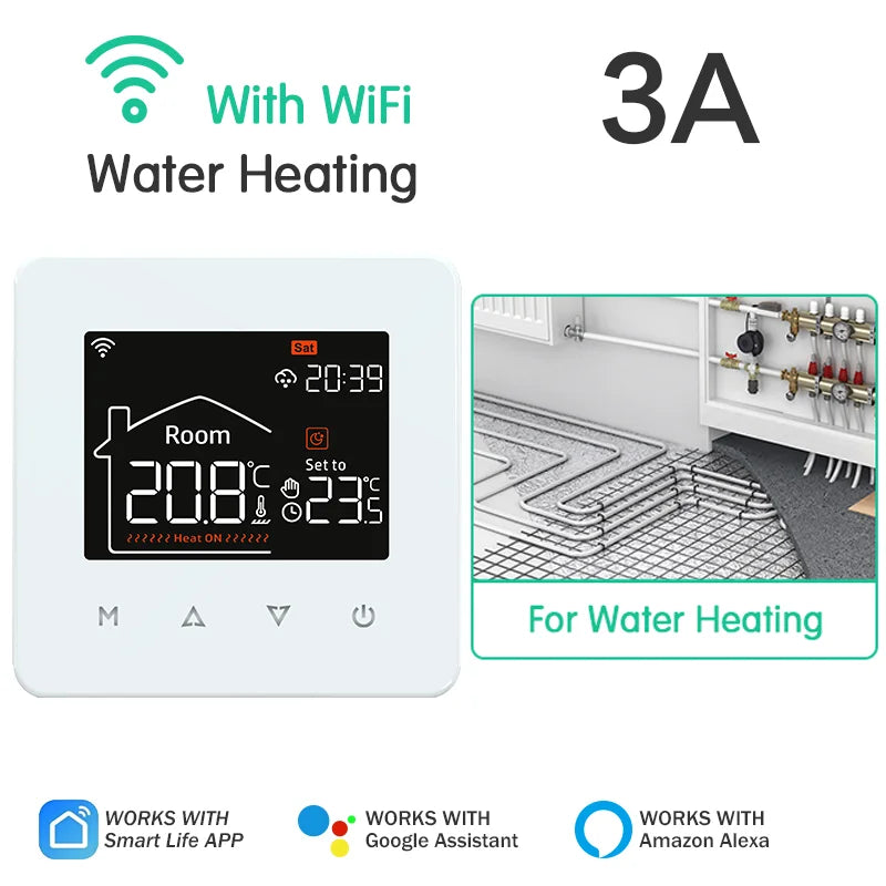 Tuya WiFi Smart Thermostat | Alexa & Google Home | Water, Floor Heating & Gas Boiler Control