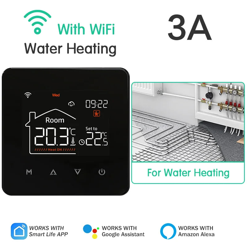 Tuya WiFi Smart Thermostat | Alexa & Google Home | Water, Floor Heating & Gas Boiler Control