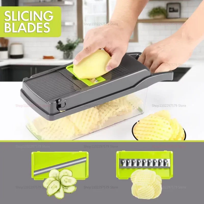Multifunctional Portable Kitchen Chopper Vegetable Shredder Slicer