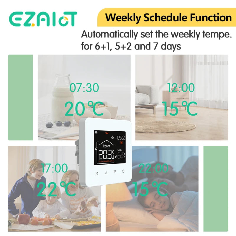 Tuya WiFi Smart Thermostat | Alexa & Google Home | Water, Floor Heating & Gas Boiler Control