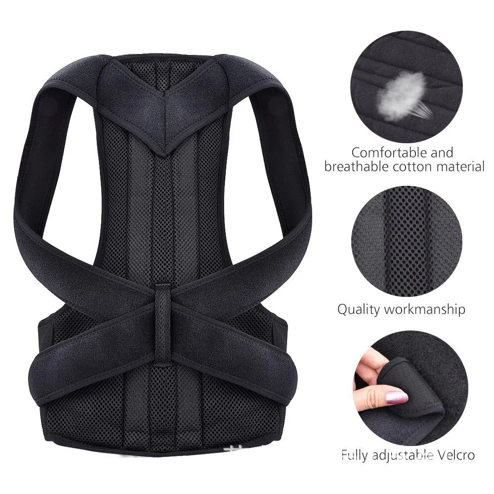 Adjustable Back Shoulder Posture Corrector Belt Clavicle Spine Support Reshape Your Body Upper